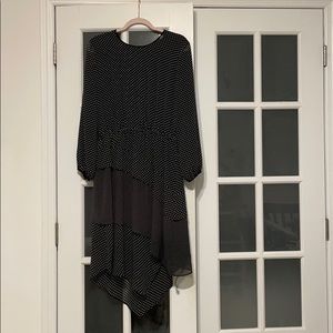 DKNY  , Dots dress , Black and White, Medium